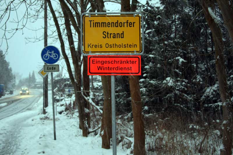 Eingeschränkter Winterdienst in Timmendorfer Strand