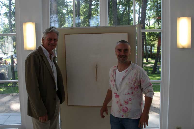 Ralf Casagrande (Cafe Wichtig) und der Maler Massimo Casagrande