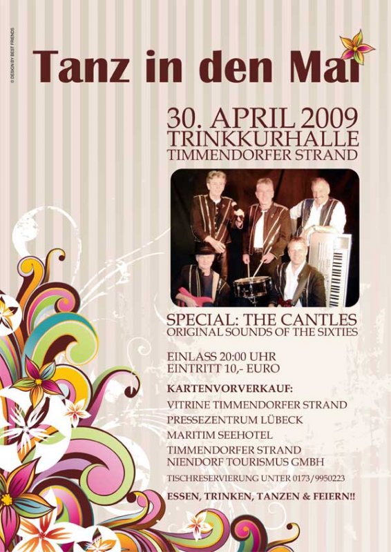 Tanz in den Mai mit "The Cantles" in der Trinkkurhalle in Timmendorfer